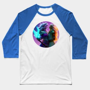 Fire and Ice Sorceresses Baseball T-Shirt